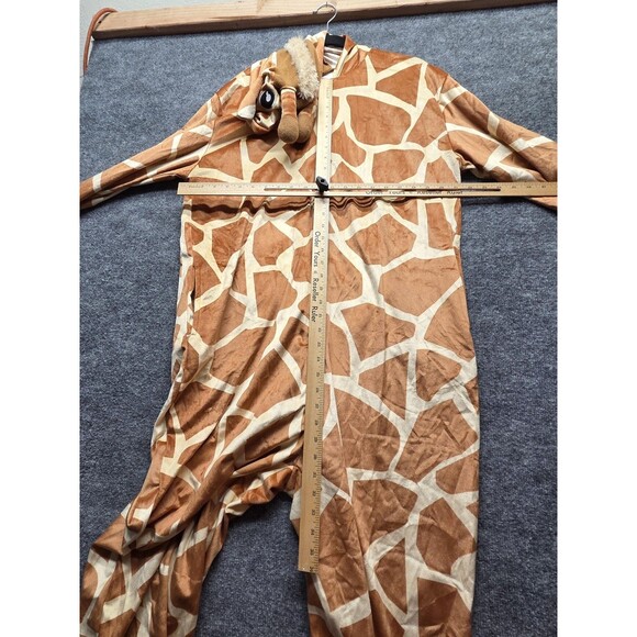 Spirit Giraffe Costume One Piece Adult XL Hood Tail Pockets Halloween One-piece - Picture 6 of 11
